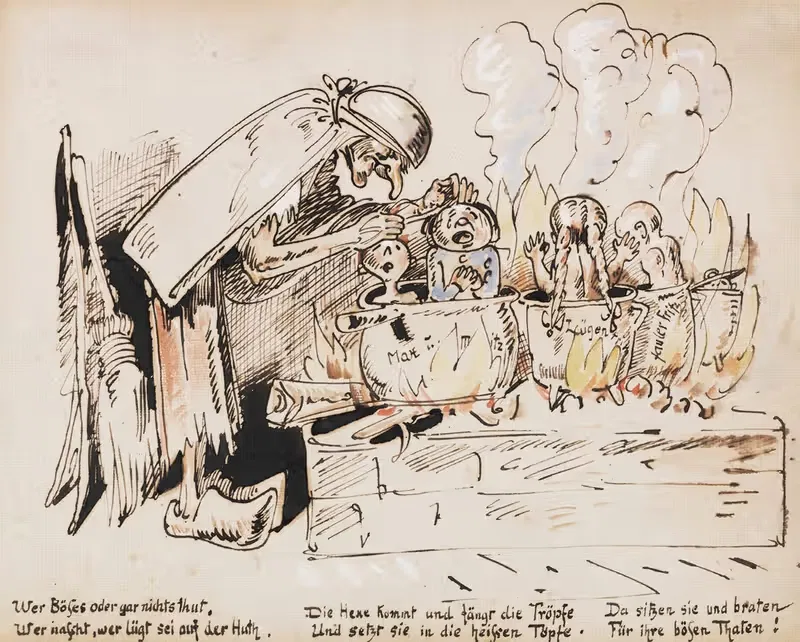 Die Bestrafung der unartigen Kinder (Max & Moritz) — Wilhelm Busch