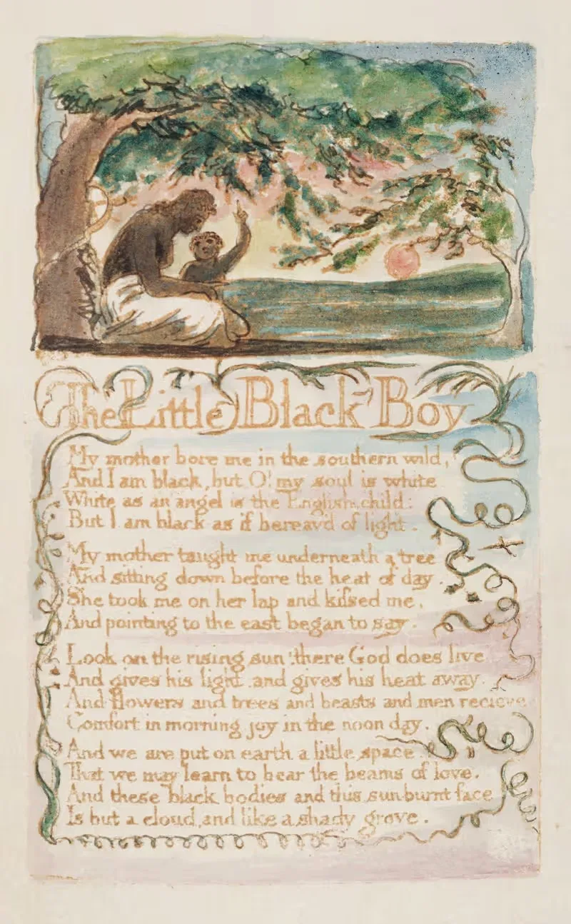Pl. 25 – Маленький черный мальчик by Уильям Блейк, 1789 — digital art print download