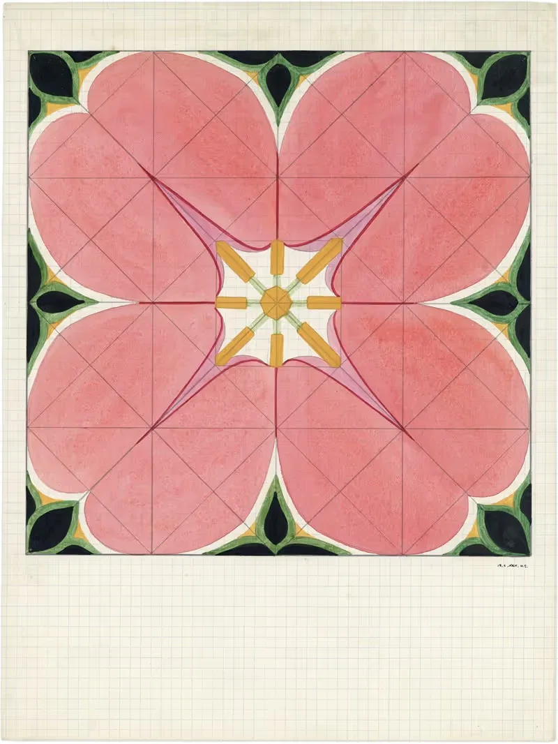 Цветочная форма by Альфред Ост, 1922 — digital art print download