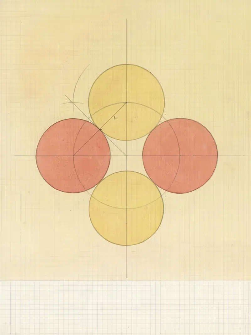Cirkels by Alfred Ost — digital art print download