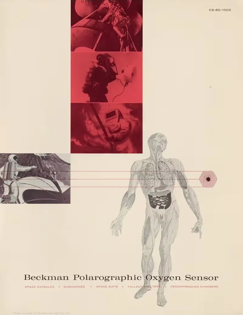 Beckman Polarographic Oxygen Sensor by Beckman Instruments, 1960 — digital art print download