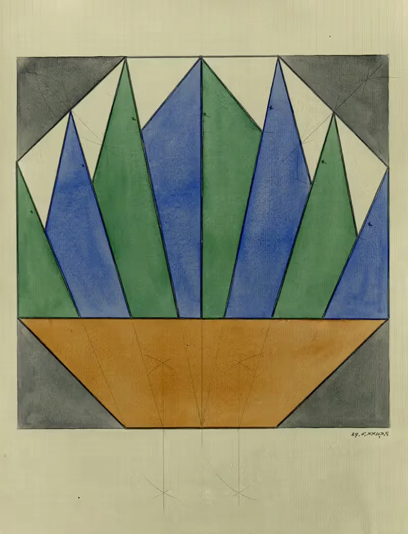 Rechthoek, trapezium en driehoeken — Alfred Ost