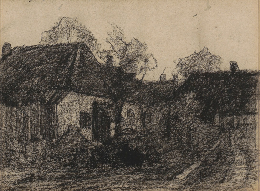 Huizen in Diepenheim by Виллем Витсен, 1887-1888 — digital art print download