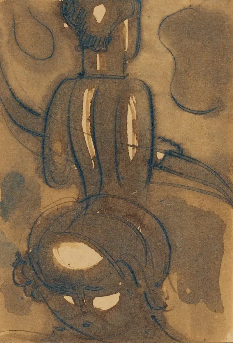 Сцена с перилами by Оскар Шлеммер, 1931 — digital art print download