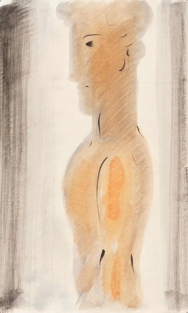 Jünglingsfigur im Profil by Oskar Schlemmer, 1928 — digital art print download