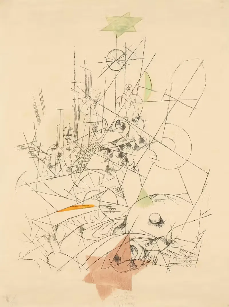 Zerstörung und Hoffnung by Paul Klee, 1916 — digital art print download