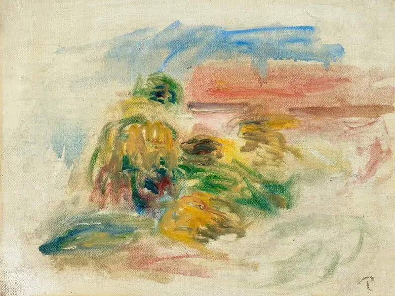 Paysage avec maison by Pierre-Auguste Renoir — digital art print download