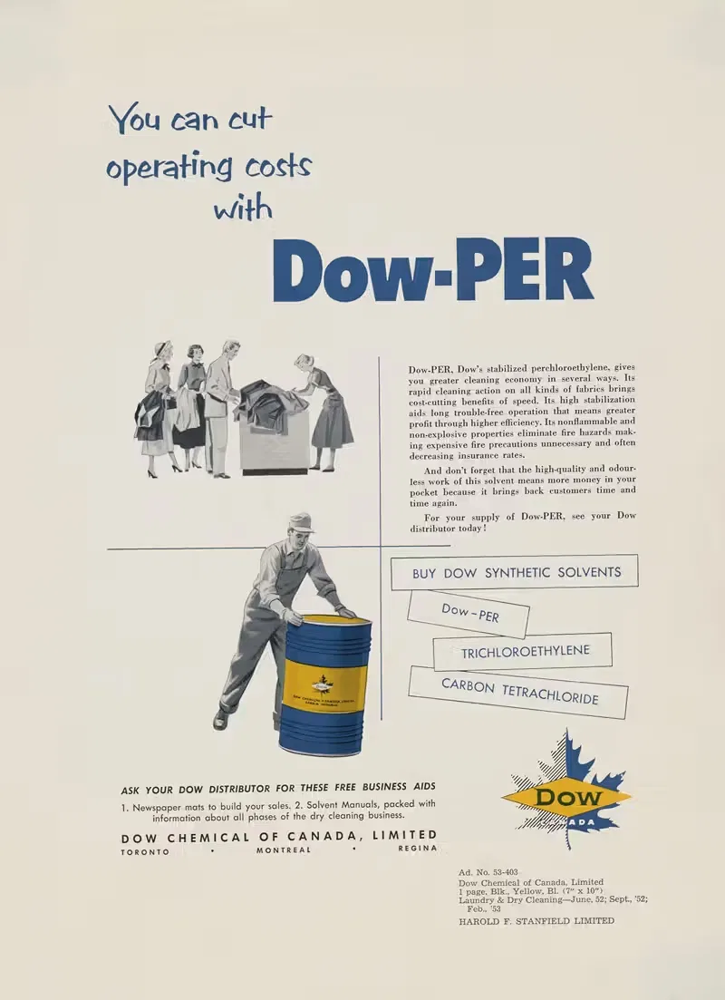 Вы можете сократить операционные расходы с Dow-PER by Даун Кемикал Компани, 1952 — digital art print download