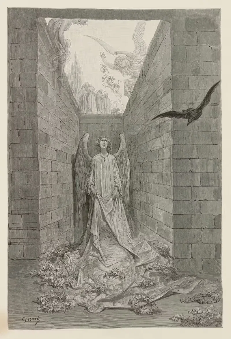 The Raven Pl.06 by Gustave Doré, 1884 — digital art print download