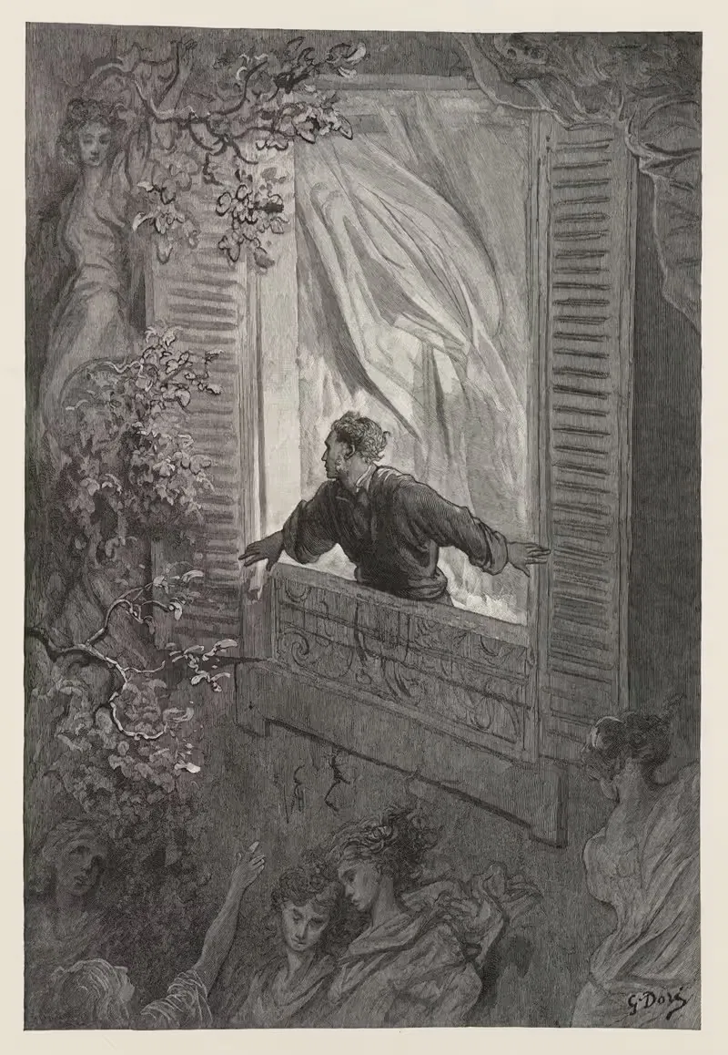 Ворон, пл. 12 by Гюстав Доре, 1884 — digital art print download