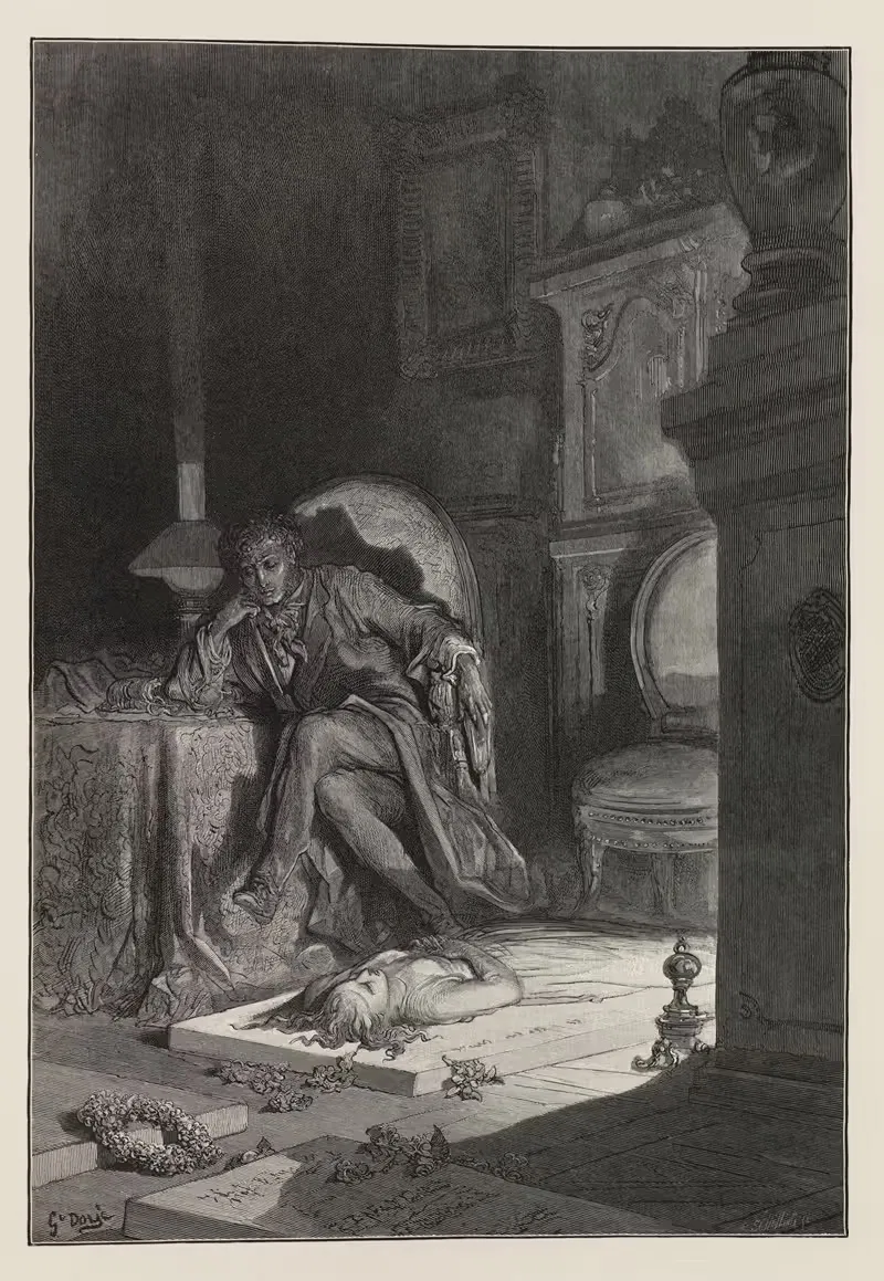 Ворон Пл.17 by Гюстав Доре, 1884 — digital art print download