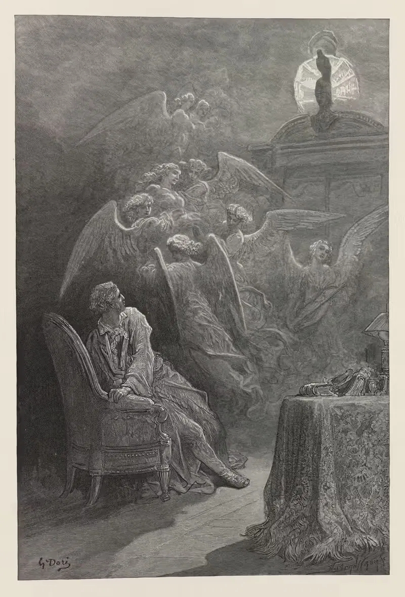 Ворон Пл.19 by Гюстав Доре, 1884 — digital art print download