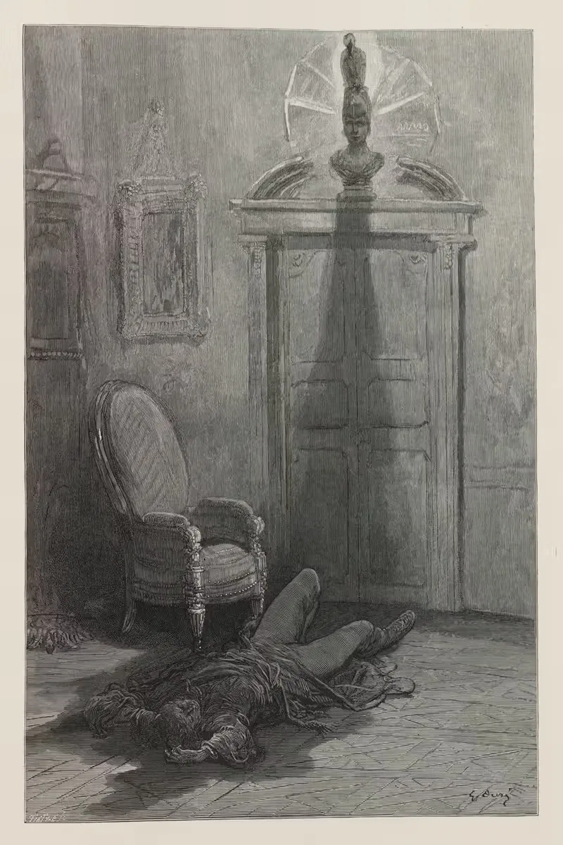 Ворон Пл.25 by Гюстав Доре, 1884 — digital art print download