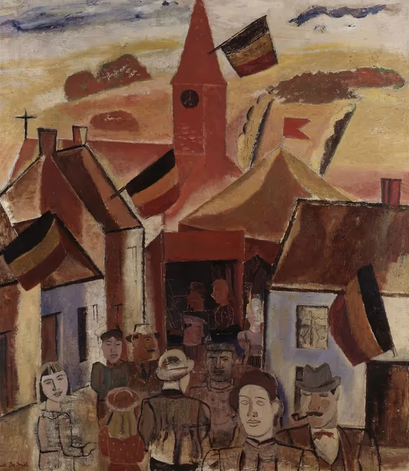 Деревенская ярмарка by Гюстав Де Смет, 1930 — digital art print download