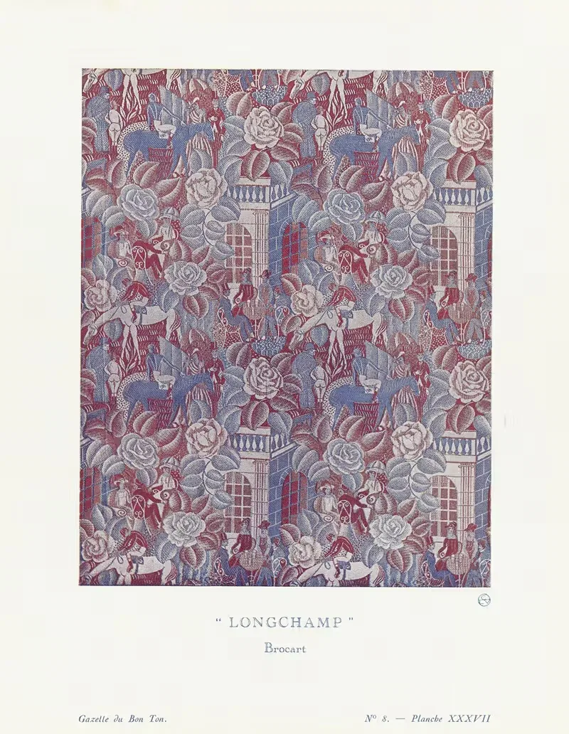Gazette du Bon Ton – Longchamp, Brocart — Raoul Dufy
