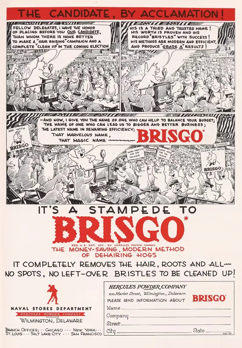 ЭтоStampede в Брисго by Геркулес Инкорпорейтед, 1940 — digital art print download