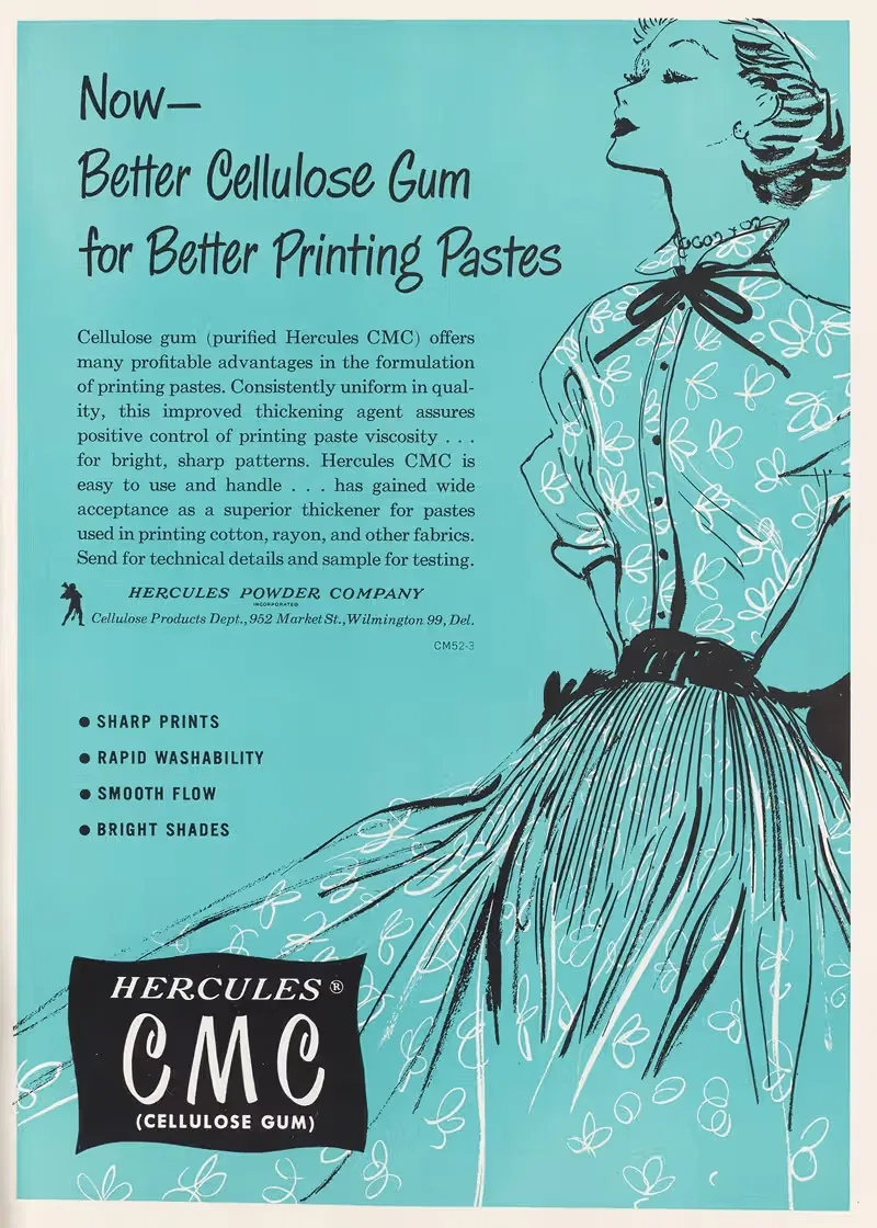 Now–Better Cellulose Gum for Better Printing Pastes — Hercules Incorporated