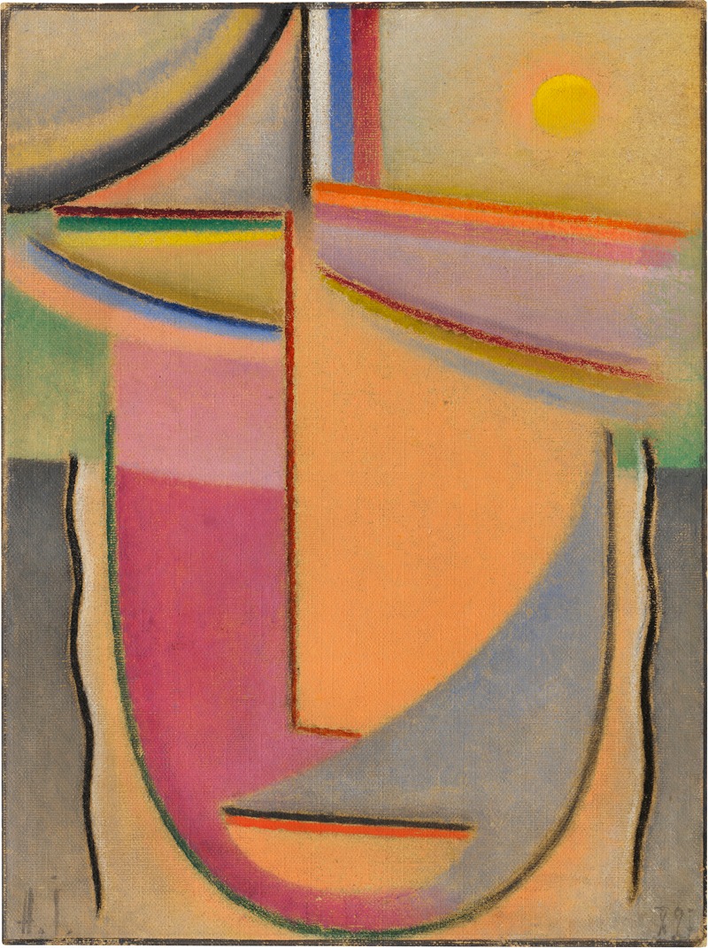 Абстрактная голова by Алексей фон Явленский, 1927 — digital art print download