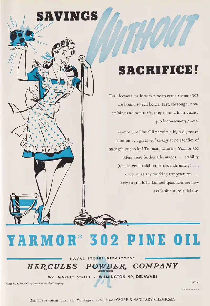 Savings Without Sacrifice! by Hercules Incorporated, 1945 — digital art print download