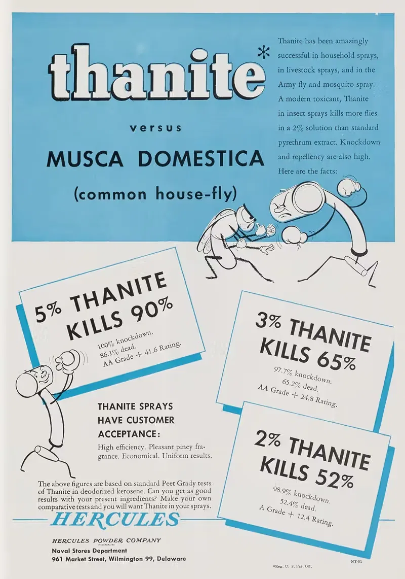 Thanite Versus Musca Domestica (Common House-Fly) — Hercules Incorporated