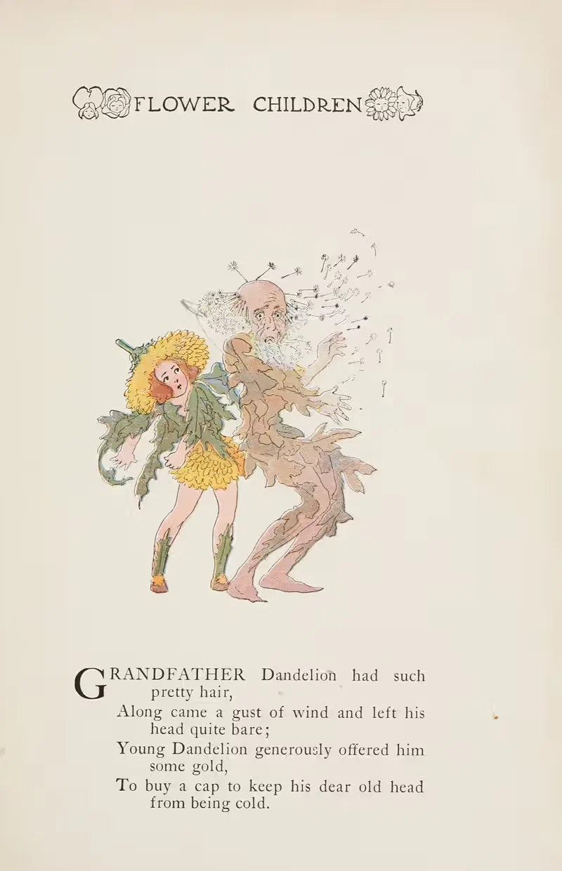 Flower Children pl08 by Marion T. Ross, 1910 — digital art print download