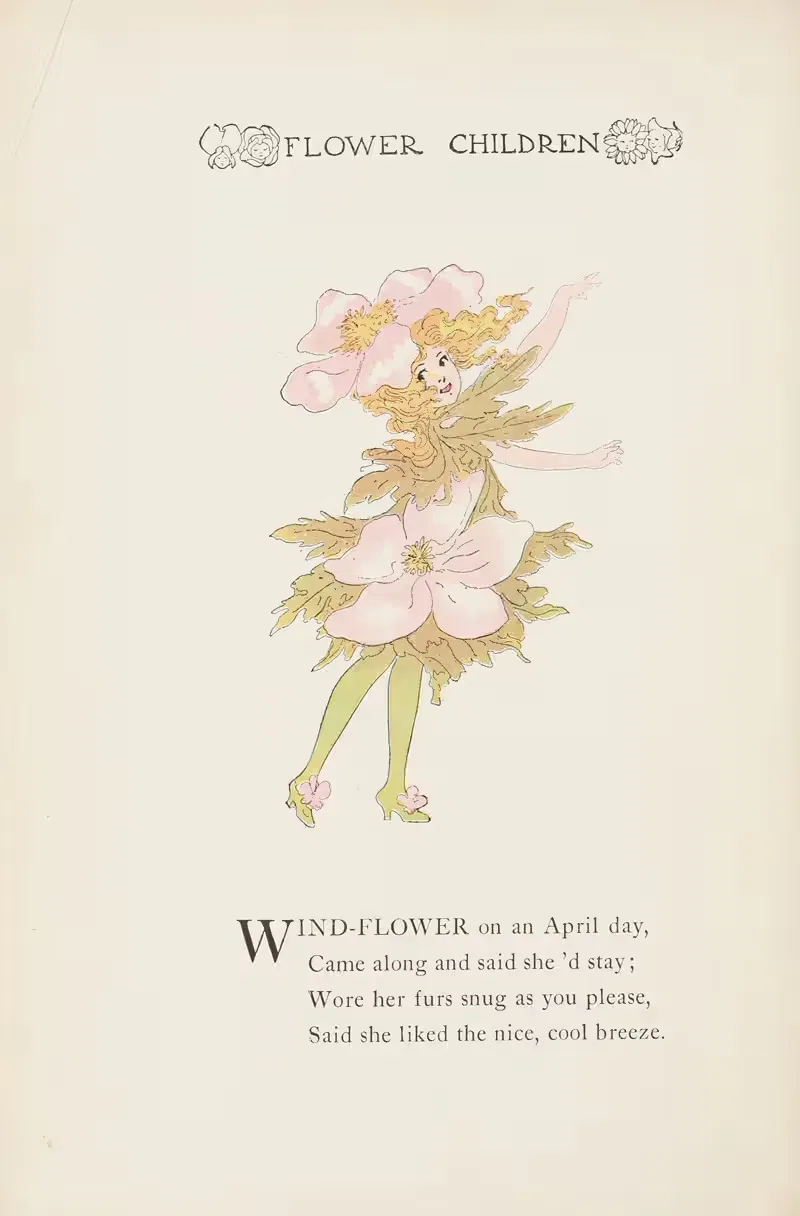 Flower Children pl09 by Marion T. Ross, 1910 — digital art print download