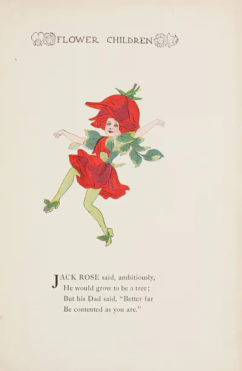 Flower Children pl52 by Marion T. Ross, 1910 — digital art print download