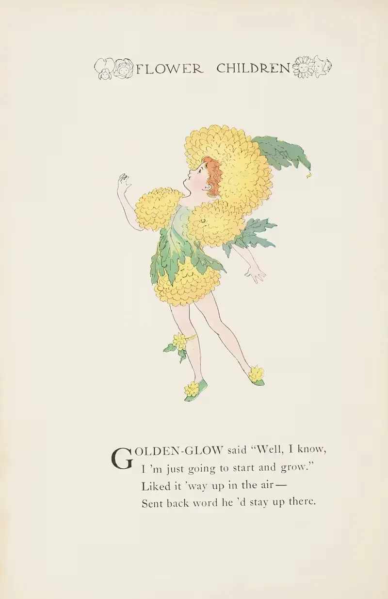 Flower Children pl65 by Marion T. Ross, 1910 — digital art print download