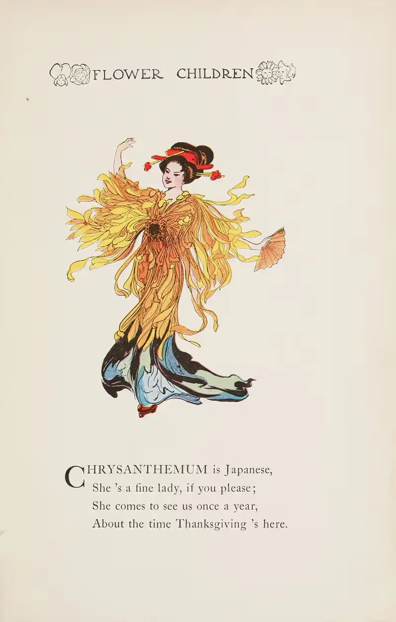 Flower Children pl80 by Marion T. Ross, 1910 — digital art print download