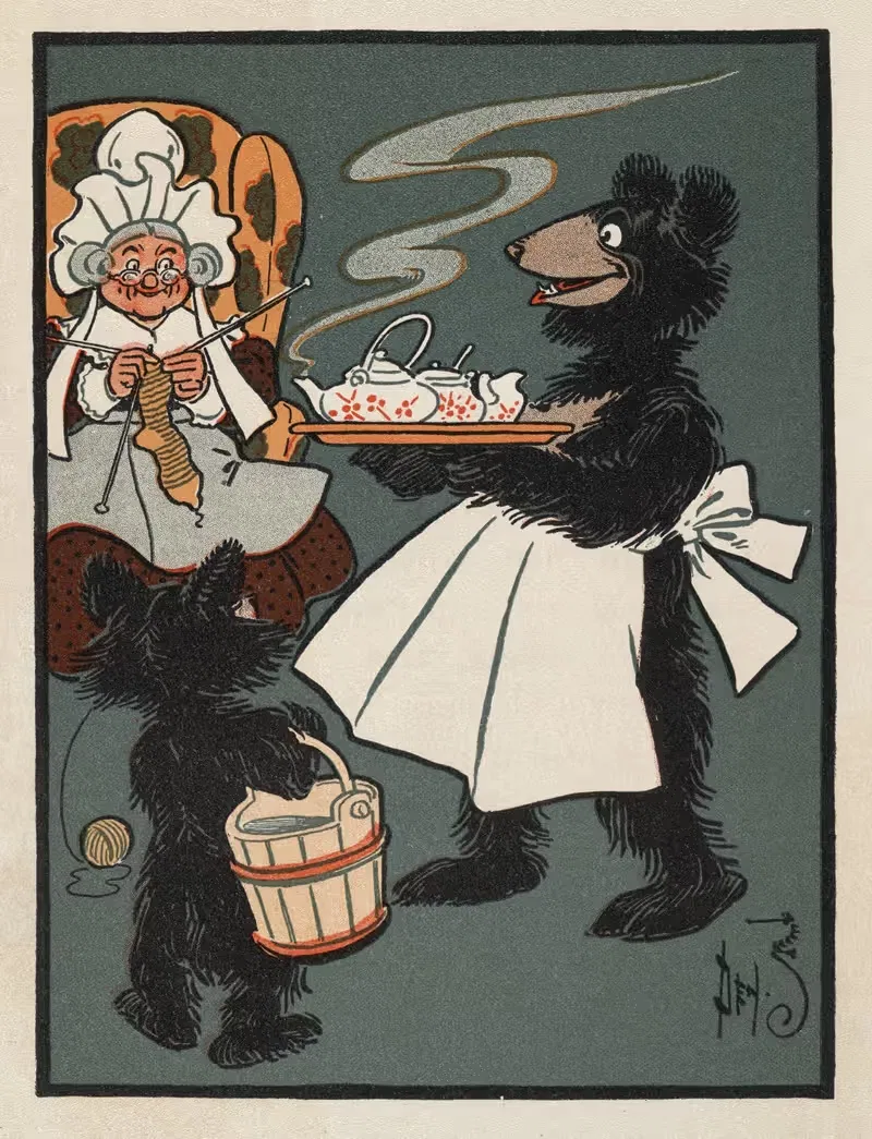 Три медведя Дэнслоу by Уильям Уоллес Дэнслоу, 1903 — digital art print download