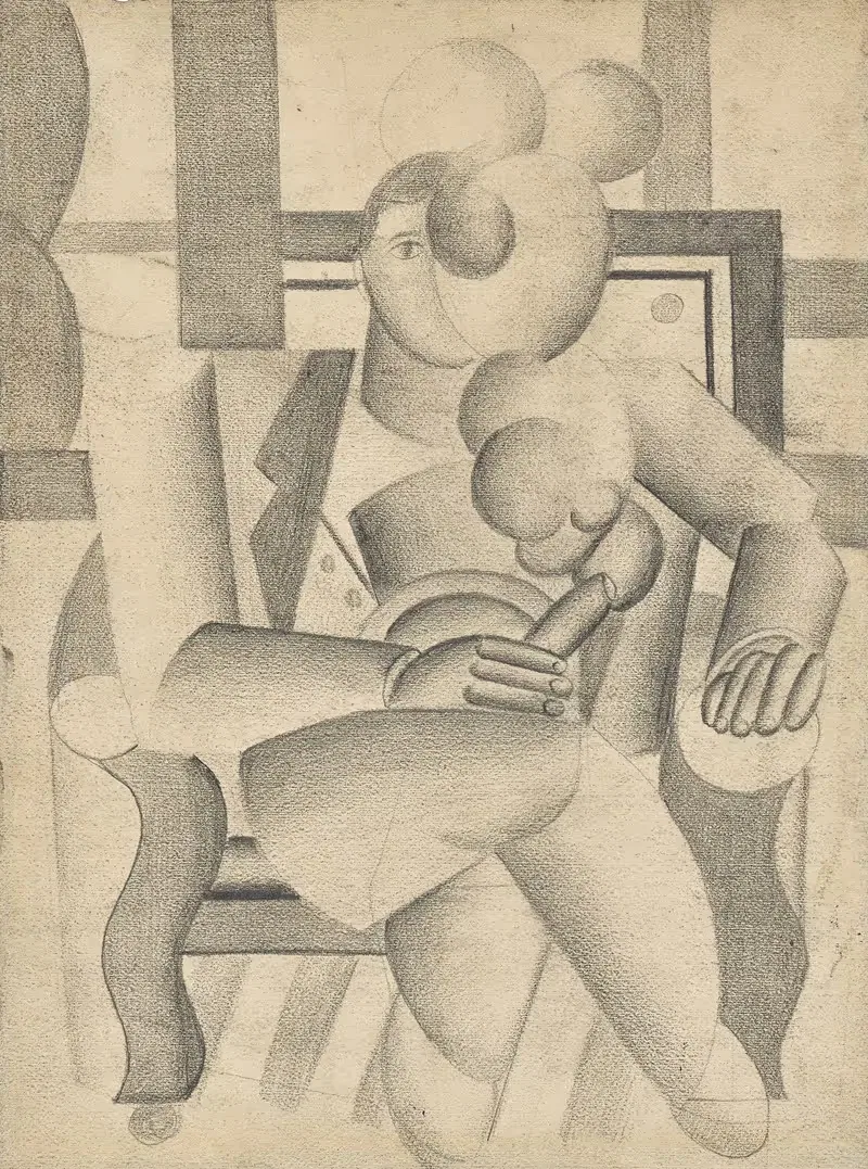 Курильщик by Фернан Лежер, 1921 — digital art print download