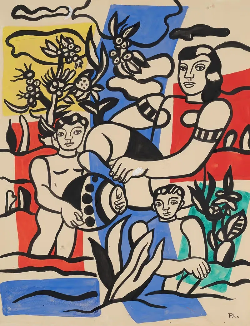 Загородная сцена by Фернан Лежер, 1952-1953 — digital art print download
