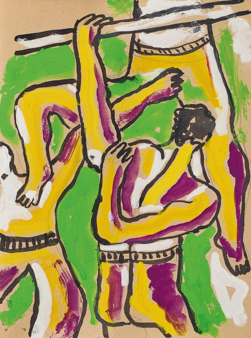Acrobates by Fernand Léger, 1950 — digital art print download