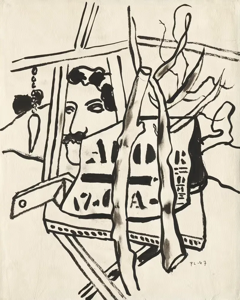 В саду by Фернан Лежер, 1947 — digital art print download