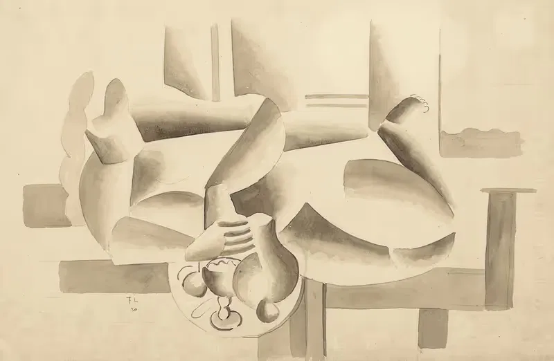 Женщина, лежащая by Фернан Лежер, 1920 — digital art print download