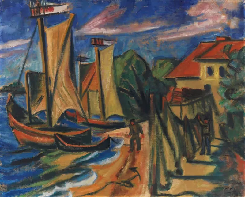Летнее утро by Герман Макс Пехштайн, 1919 — digital art print download