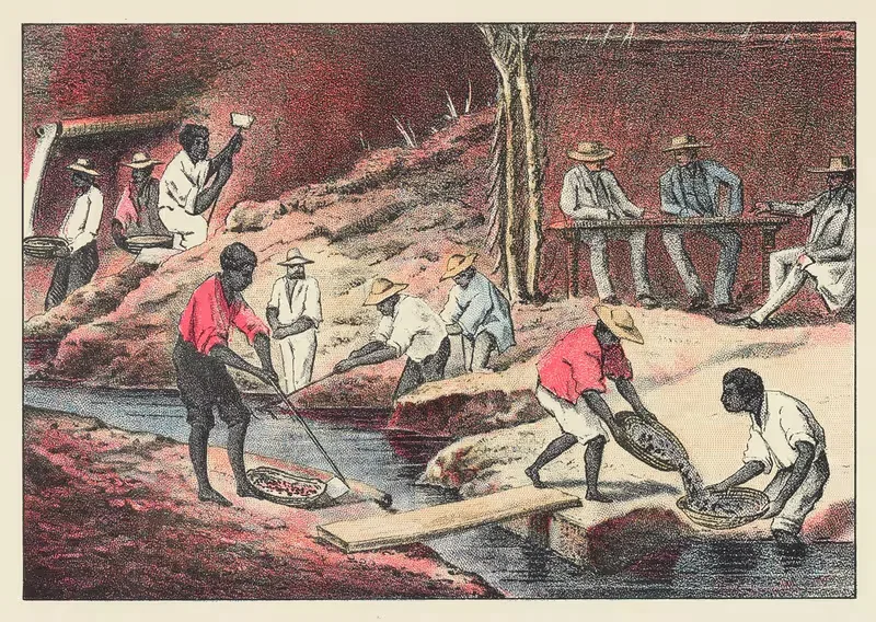 Алмазная мойка в Бразилии by Джон Говард Эпплтон, 1884 — digital art print download