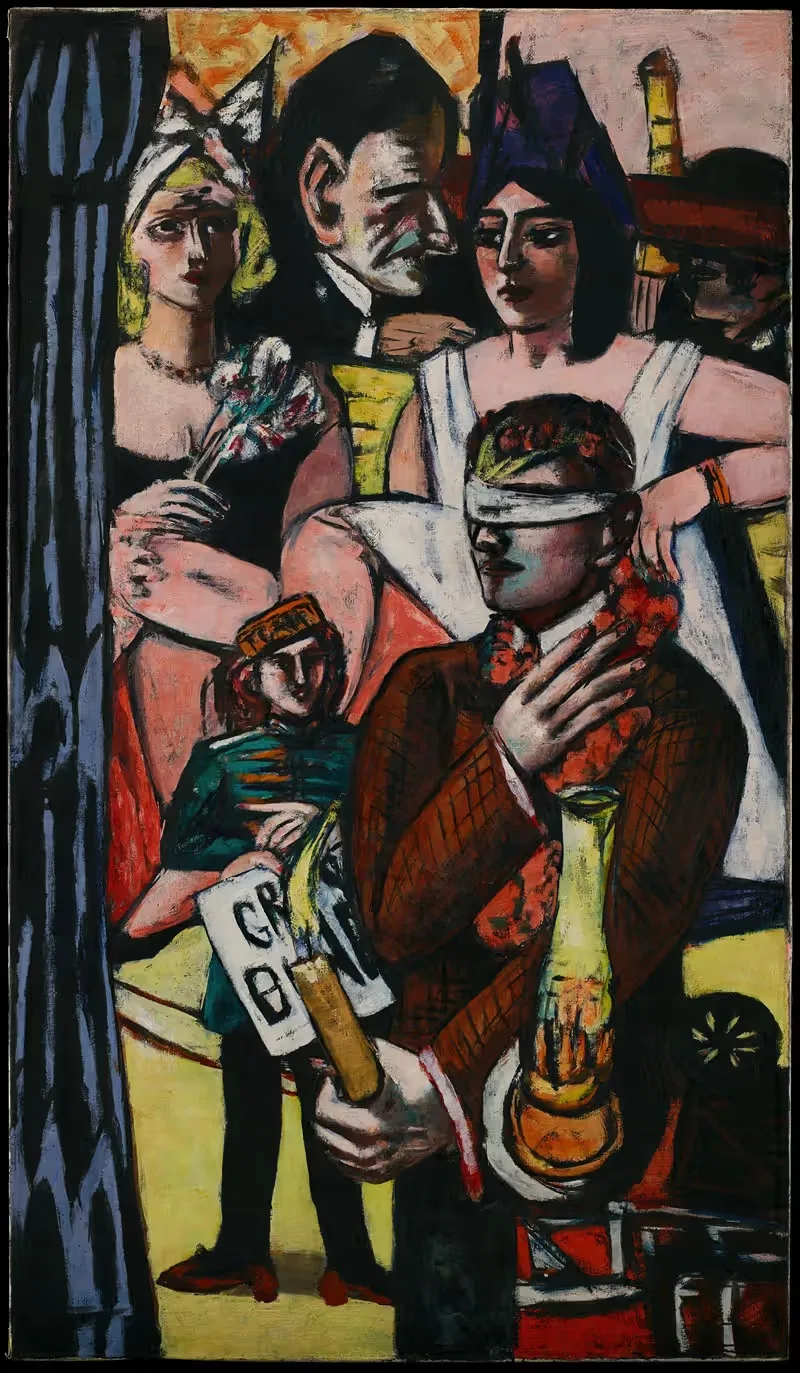 Слепой человек – правая сторона триптиха by Макс Бекманн, 1945 — digital art print download