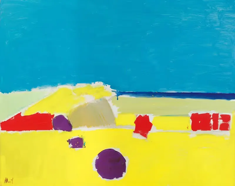 Plage à Agrigente by Nicolas De Staël, 1954 — digital art print download
