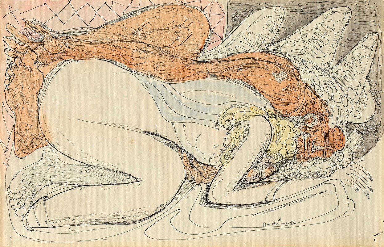Jupiter und Jokaste by Max Beckmann, 1946 — digital art print download