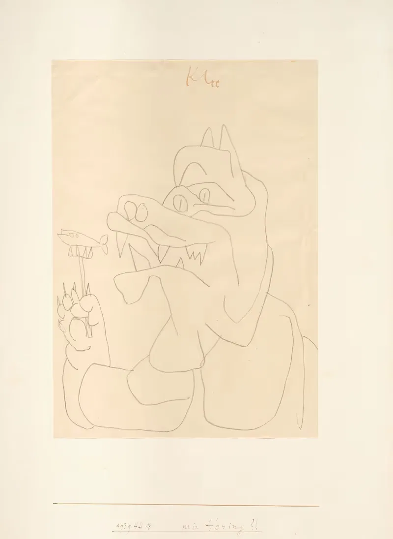 с сельдью by Поль Клее, 1939 — digital art print download