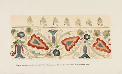 Motivy ukrainskago ornamenta Pl. 7 by Nikolay Samokish, 1900 — digital art print download