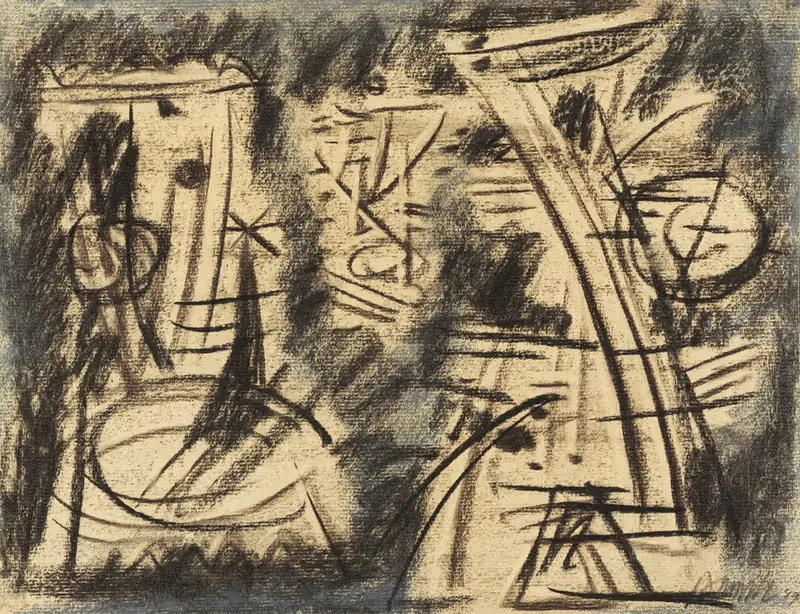 Рисунки в диалоге by Вилли Баумайстер, 1949 — digital art print download