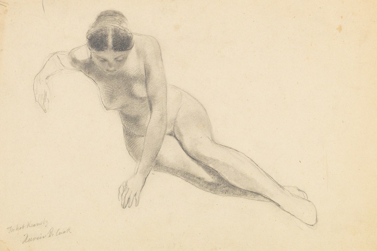 Study of a nude woman — Xavier de Cock