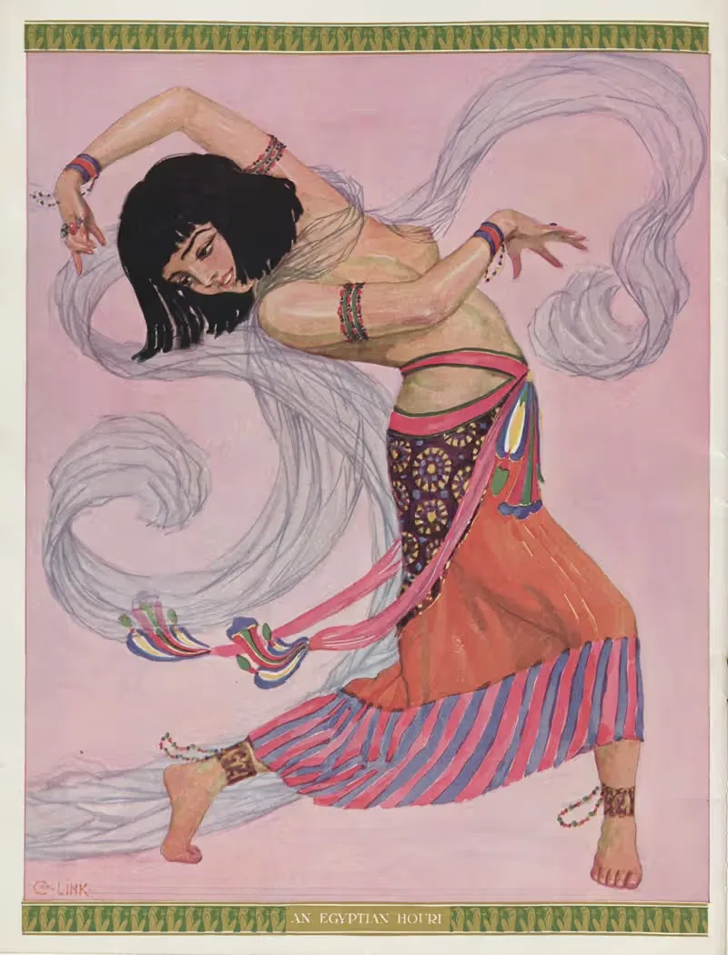 Египетская houri by Карл Линк, 1919 — digital art print download