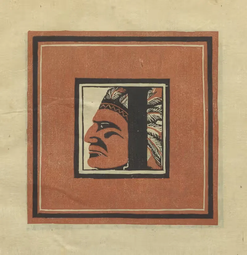 Letters designed and cut on linoleum blocks Pl.09 — Columbia University Teachers College