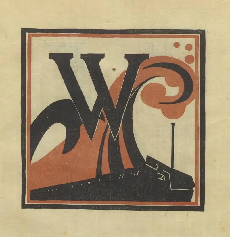 Letters designed and cut on linoleum blocks Pl.23 — Columbia University Teachers College