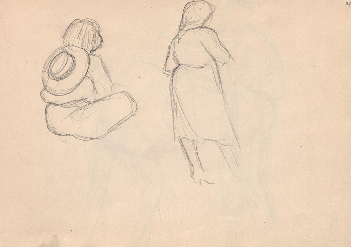 Sketchbook Pl.29 by Zofia Horodyńska, 1935-1936 — digital art print download