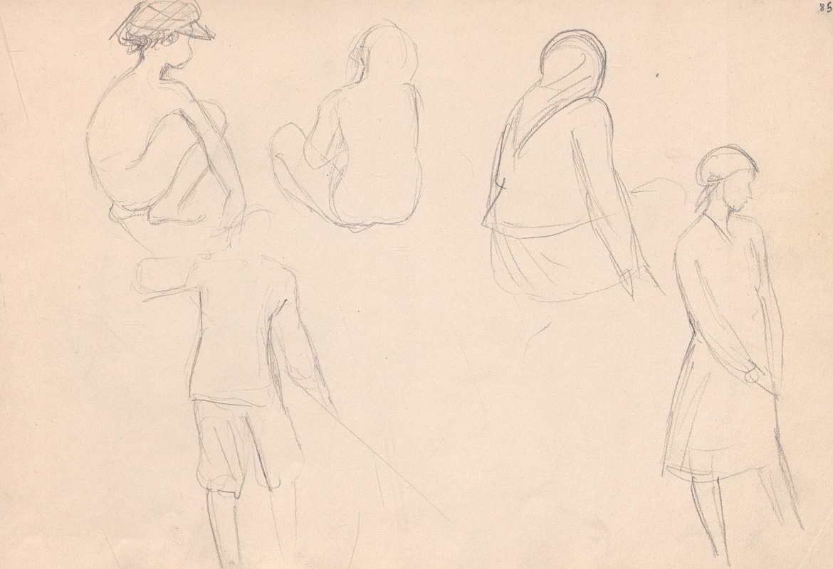 Sketchbook Pl.32 by Zofia Horodyńska, 1935-1936 — digital art print download