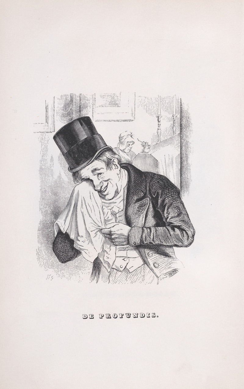 De Profundis by J. J. Grandville, 1836 — digital art print download